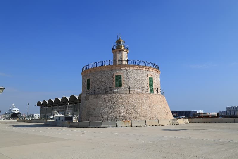 Faro del puerto de Palma – Faro de La Riba (fuera de uso)